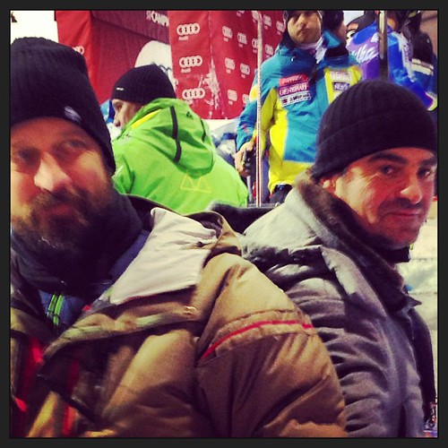 Arriva Alberto Tomba #3trecampiglio #fisalpine #skiworldcup attenti a quei due #senzatimore by Michele Ficara Manganelli