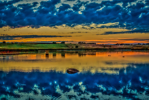 reflection walllake southdakota outdoor landscape sunset rain rainy lake lakeside water colors colorful sky clouds nikon storms storm