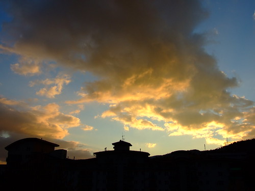 sunset sky clouds europe slovakia ticha banska bystrica
