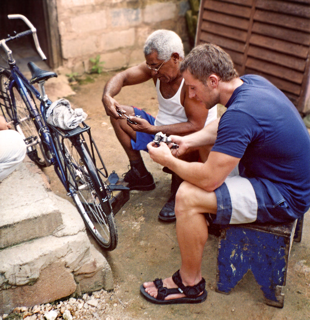 Bicycle Repairs, Santa Marta, Matanzas, Cuba