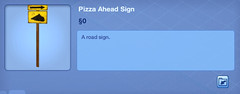 Pizza Ahead Sign