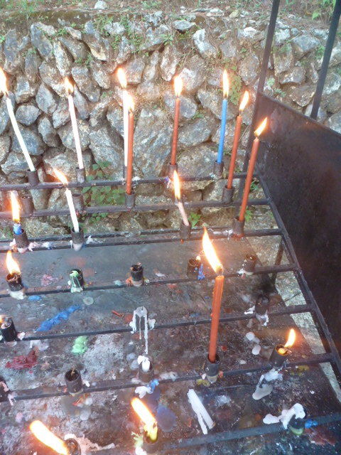Grotto candle offerings- oh my buhay