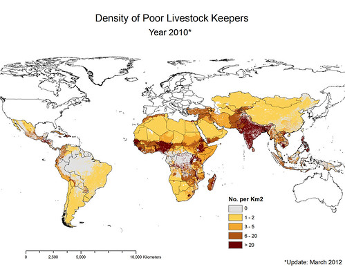 Density of poor livestock keepers (updated 2012)