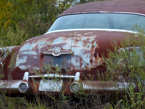 old car buick rust automobile antique rusty distressed dilapidated