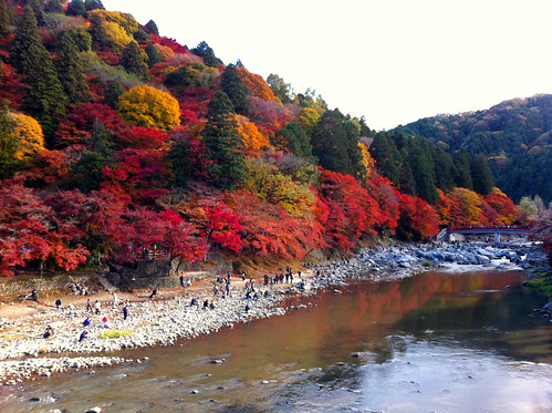 autumn leaves japan river iphone 浜松 香嵐渓 korankei 浜松市 英会話 iphone4 popbunka
