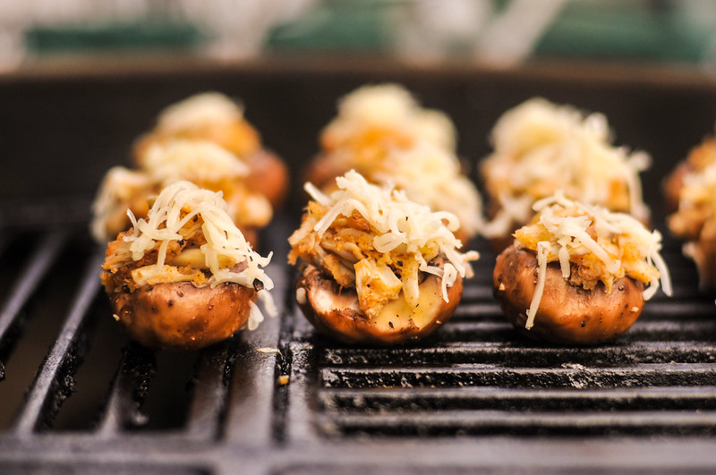 Stuffed Mushrooms with Crab and Fontina