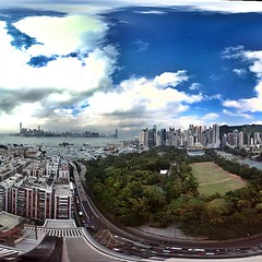 Kowloon and North Point: the view from Causeway Bay (iPhone)