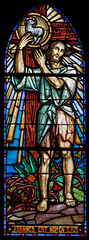 vitrail de l'église St Blaise/St Martin à Chaudes Aigues. - Photo of Saint-Juéry