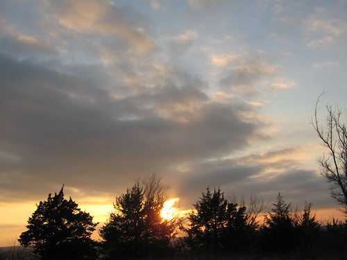trees sunset sun clouds landscape evening twilight hills kansas mothernature fortrileysunset