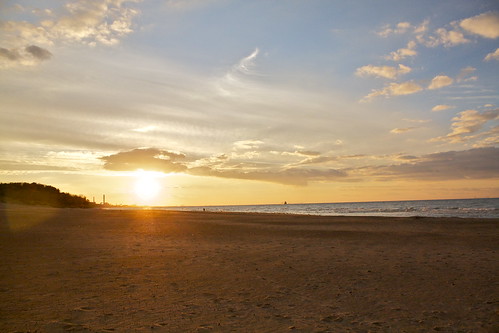 sunset beach lakemichigan indianadunes