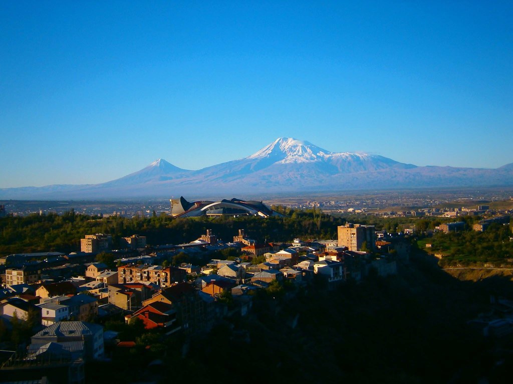 Beautiful Yerevan and Ararat Mountain