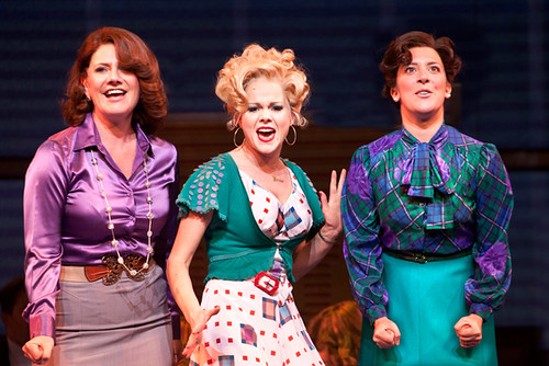 Jackie Clune, Amy Lennox and Natalie Casey in Dolly Parton's 9 to 5: The Musical