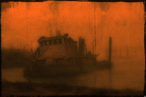 abandoned fog warm rusty textures tugboat sunken tugs marydhume goldbeachor