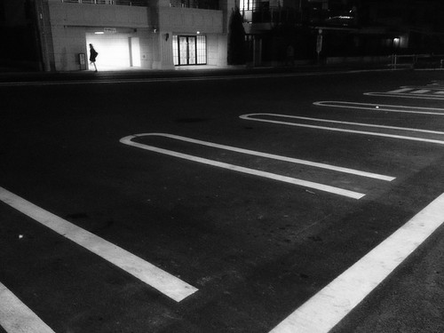 street blackandwhite bw monochrome japan night mono tokyo cityscape parking iphoneography uploaded:by=flickrmobile bluxcamera flickriosapp:filter=nofilter