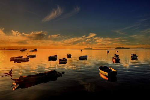 sunset sea italy clouds boats tramonto mare barche piemonte sicily sicilia trapani marsala photomix buoyant rinogas