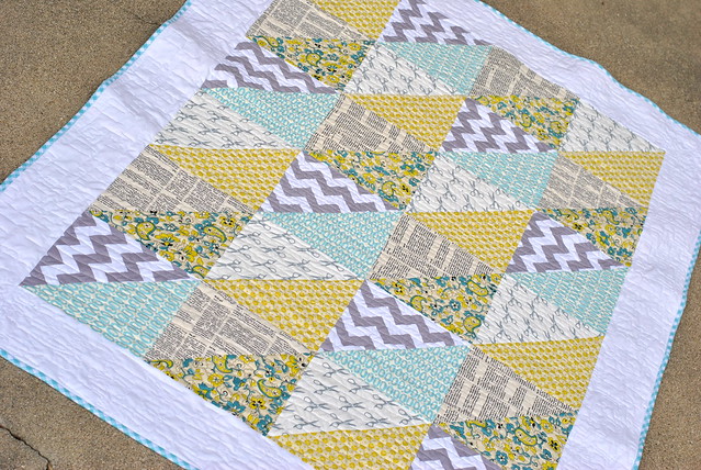 Quick Triangles Baby Quilt