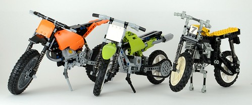 Custom Precut Aufkleber/Sticker passend für LEGO® 42007 Technic Moto Cross Bike 