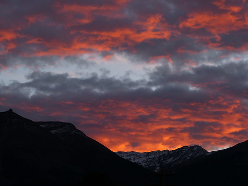 sunset red canada clouds train october jasper alberta rockymountains 2012 thecanadian fz150
