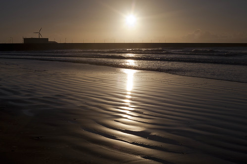 new morning blue sea sky sun beach swansea sunrise reflections 1 bay early sand day waves january clear years ripples 2013