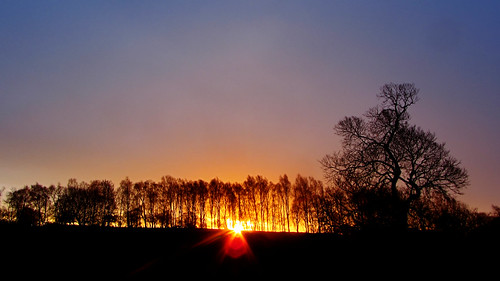 sunrise dawn northumberland