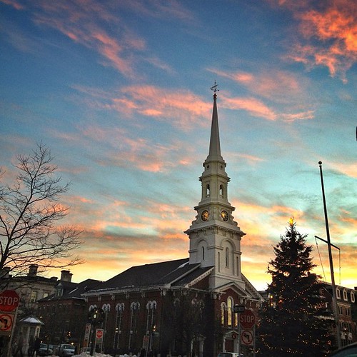 sunset sky church clouds newengland newhampshire nh steeple portsmouth portsmouthnh iphone northchurch drocpsu iphoneography instagram iphone4s