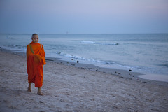 Monks on the Beach