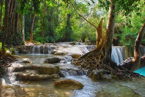 waterfall si laos kuang