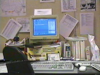 My desk at work, circa 1994