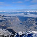 Výhled na údolí 1800 m pod vámi z Nuvola Rossa