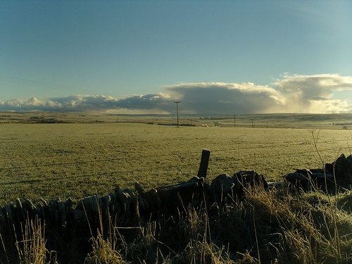 road winter sky sun ice field skyline clouds fence river scotland highlands pylon lonely caithness thurso
