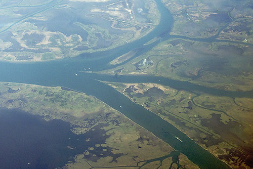 gulfofmexico mississippi louisiana delta mississippiriver channel aerialphotograph portagebay pilottown southwestpass riversidebay