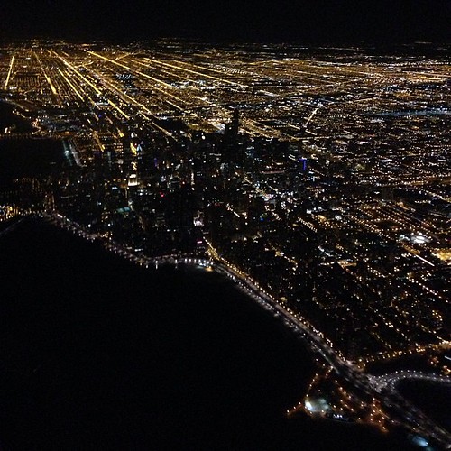 chicago skyline square cityscape flight aerial squareformat nightlife iphoneography instagramapp