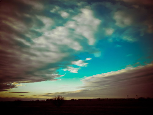 sunset sky clouds texas different ominous tx josh etc strangely sanger