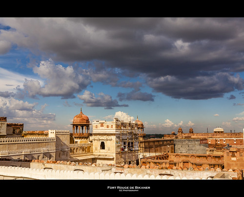 sky cloud india architecture canon rouge fort horizon ciel nuage bikaner rajasthan inde canoneos5dmarkii