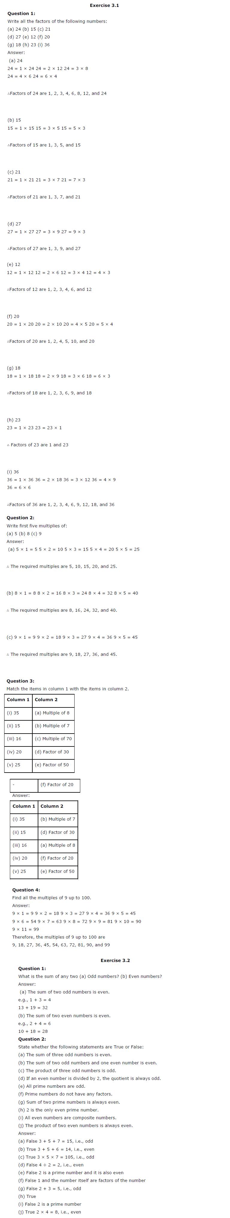 NCERT Solutions For Class 6 Maths Chapter 3 Playing with Numbers PDF Download