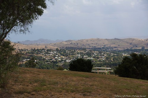 bench town view australia lookout hills nsw gundagai kosciuszkotrip