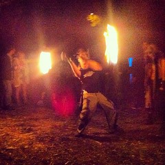 What time is it? Fire spinning time!