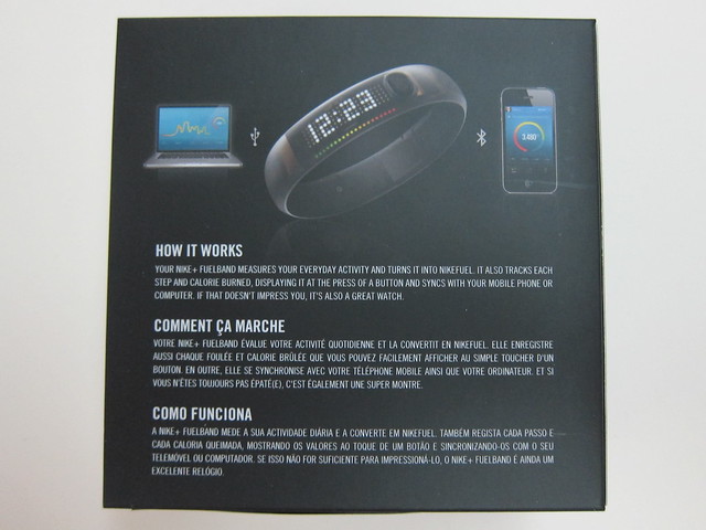 Nike+ FuelBand (Black Ice) - Box Back