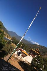 Prayer flag at Punakha Dzong