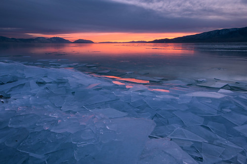 pink sunset mountain lake mountains cold color reflection ice water colors clouds reflections grey utah nikon colorful cloudy clear utahlake utahcounty d90 colorfulsunset lr4 iceoff utahlakesunset thefinalbreakthrough