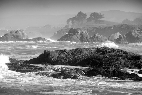 ocean california county ca bw usa white black america coast humboldt marine rocks pacific fort north rocky mendocino norcal northern bragg rugged