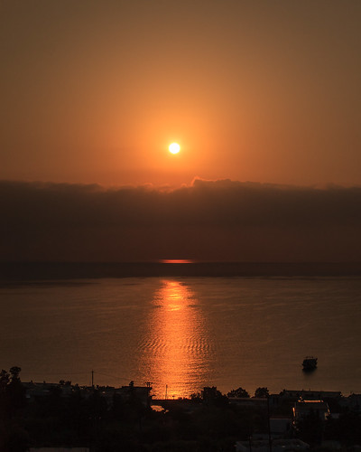 orange clouds sunrise mediterranean greece rhodes rhodos stegna