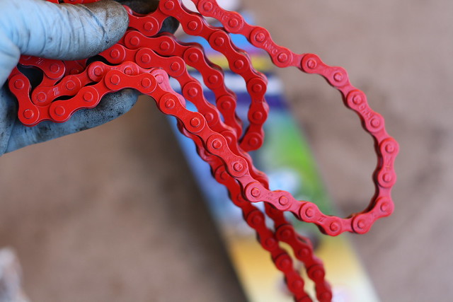 red single speed chain
