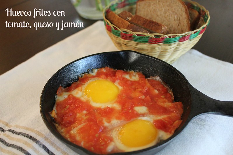Huevos Fritos Con Tomate Queso Y Jamón Unacolombianaencalifornia Com