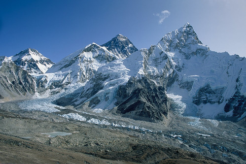 nepal mountain glacier summit himalaya khumbu everest nuptse khumjung kalapattar sagarmatha 8000m chomolungma 8848m easternregion changtse