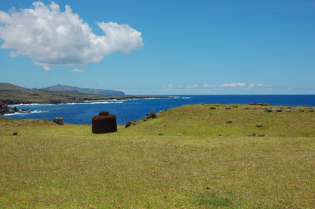 View of the Rapa Nui South Coast from Vinapu
