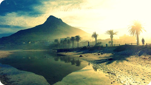 mountain beach nature sunshine sunrise landscape southafrica capetown