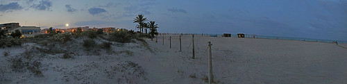 sunset sea sky panorama beach valencia night clouds strand palms spain dusk dunes wide 550d canetdenberenguer