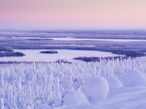 sunset snow night finland kuusamo ruka northernostrobothnia olympus45 ruka2013 pwwinter