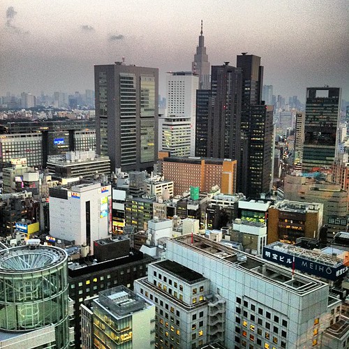 Live view from Shinjuku...
